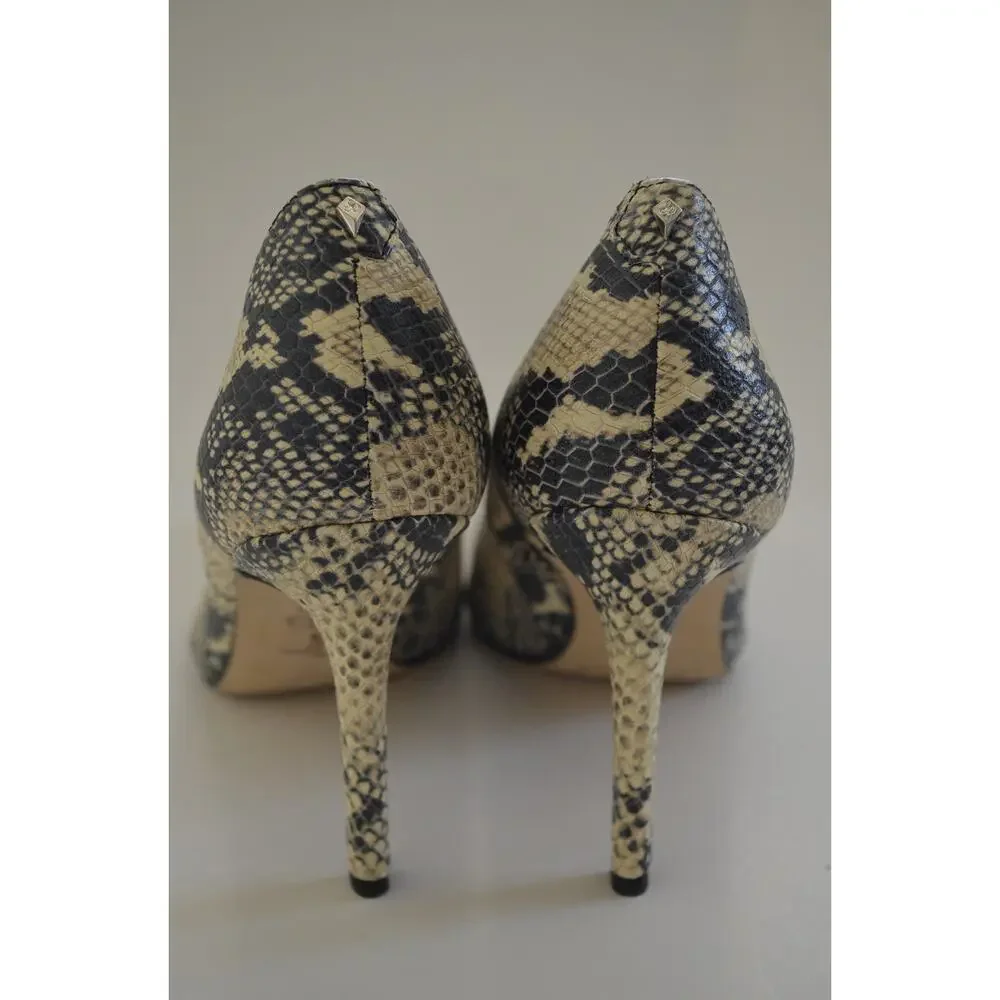 Sam Edelman Hazel Snake Embossed Leather Stiletto Pump Size 7